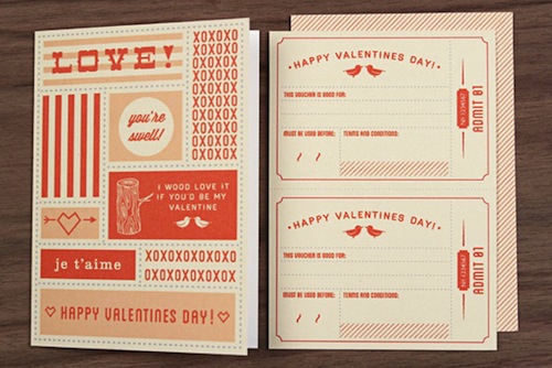 Love vs Design Printable Valentines | via Fox & Brie